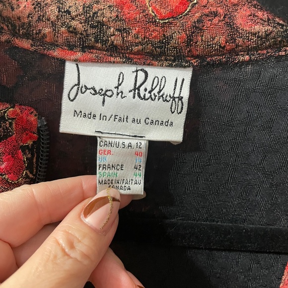 EUC Joseph Ribkoff Zip up Jacket Size 12 - Picture 3 of 10